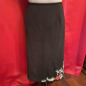 Tahari embellished skirt